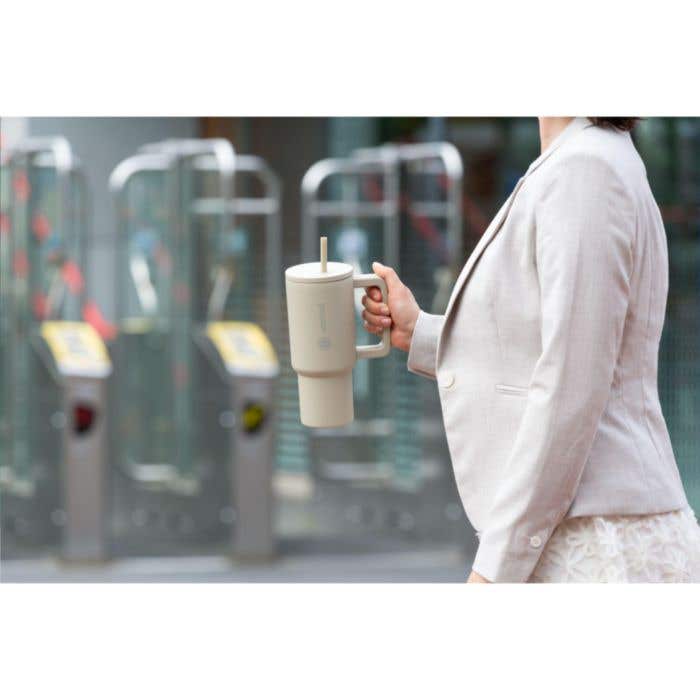 Drinkbeker | Gerecycled RVS | 900 ml | Dubbelwandig