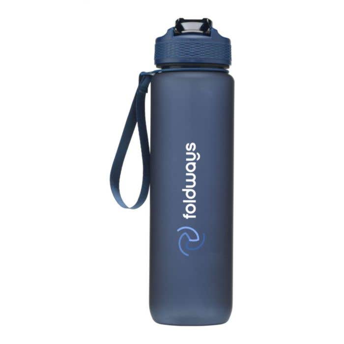 Drinkfles | Gerecycled | 1 l | Met rietje