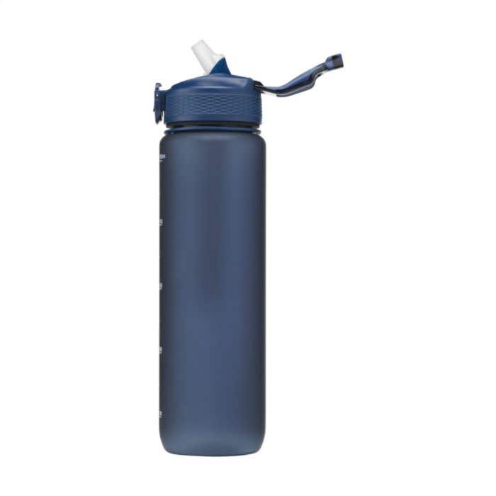 Drinkfles | Gerecycled | 1 l | Met rietje