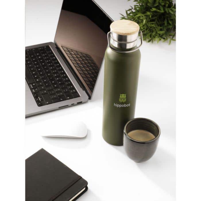 Drinkfles Nordvik | RVS | 750 ml | Bamboe dop