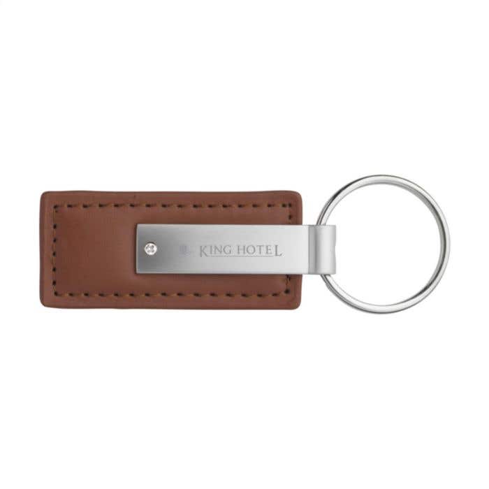 Sleutelhanger | Kunstleder | Metalen ring