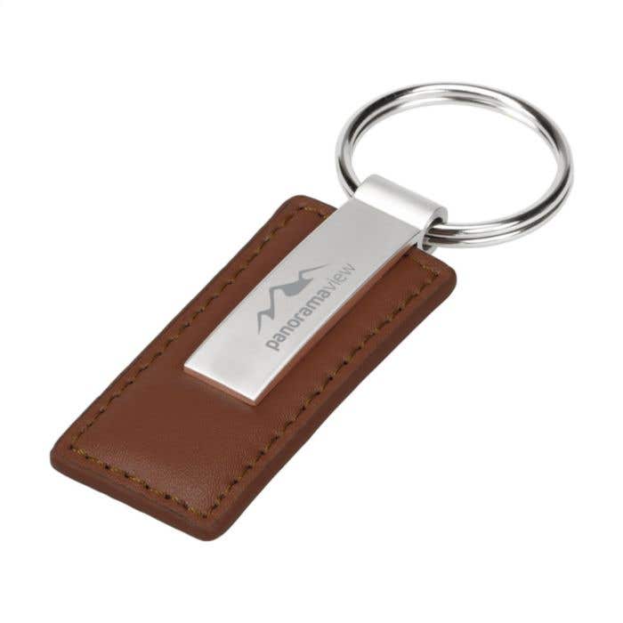 Sleutelhanger | Kunstleder | Metalen ring