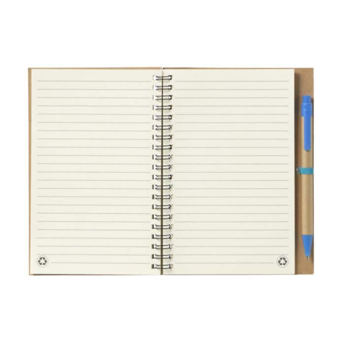 Notitieboek | Gerecycled | Gelinieerd | Met pen
