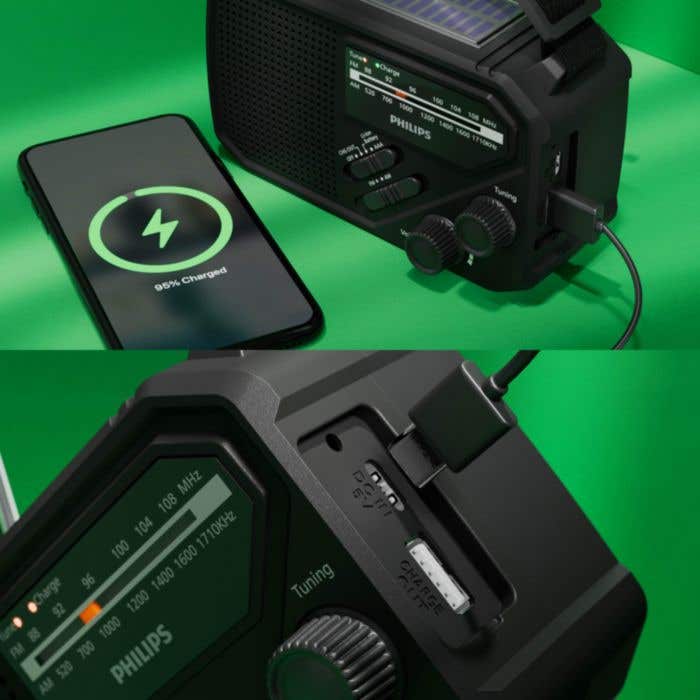 Philips Noodradio Zaklamp TAR1609