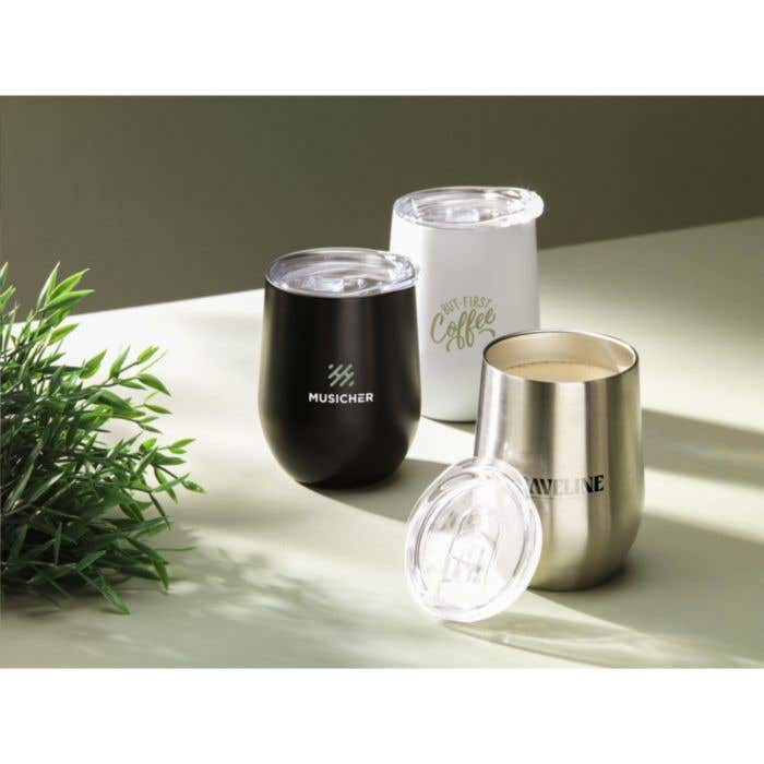 Thermosbeker | Gerecycled RVS | 350 ml | Dubbelwandig