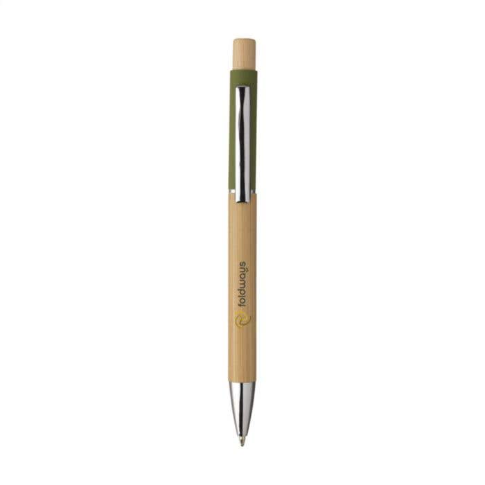 Balpen | FSC® bamboe | Aluminium clip