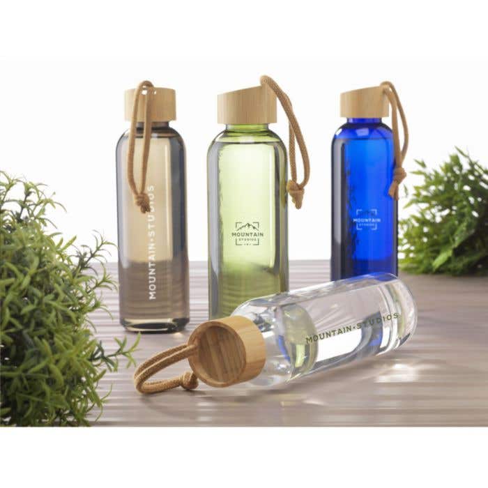 Drinkfles | Gerecycled | 700 ml | Bamboe dop