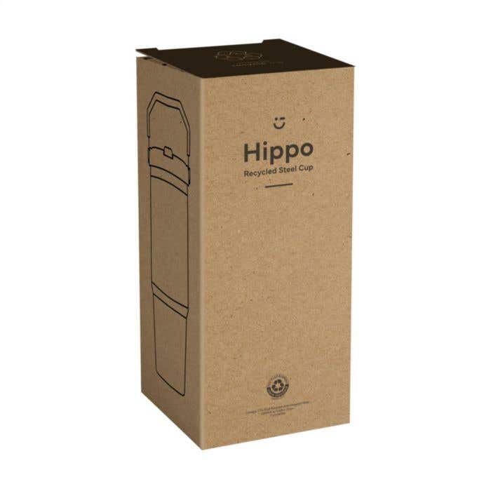 Drinkbeker Hippo | RVS | 900 ml | Dubbelwandig