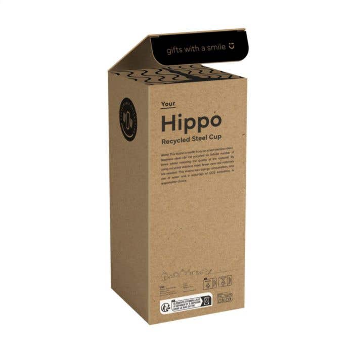 Drinkbeker Hippo | RVS | 900 ml | Dubbelwandig