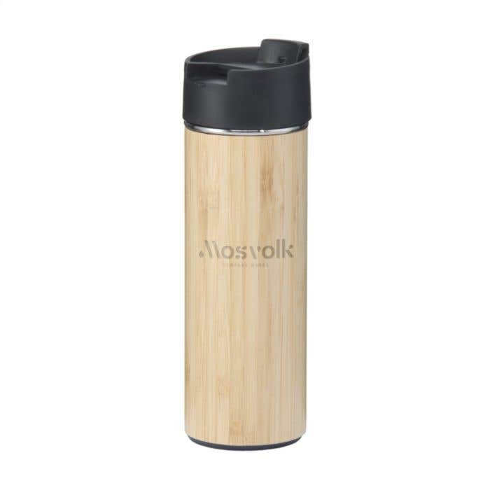 Thermosfles Sakura | Bamboe | 360 ml | Met theezeef