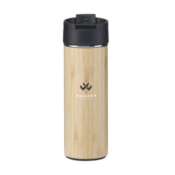 Thermosfles Sakura | Bamboe | 360 ml | Met theezeef