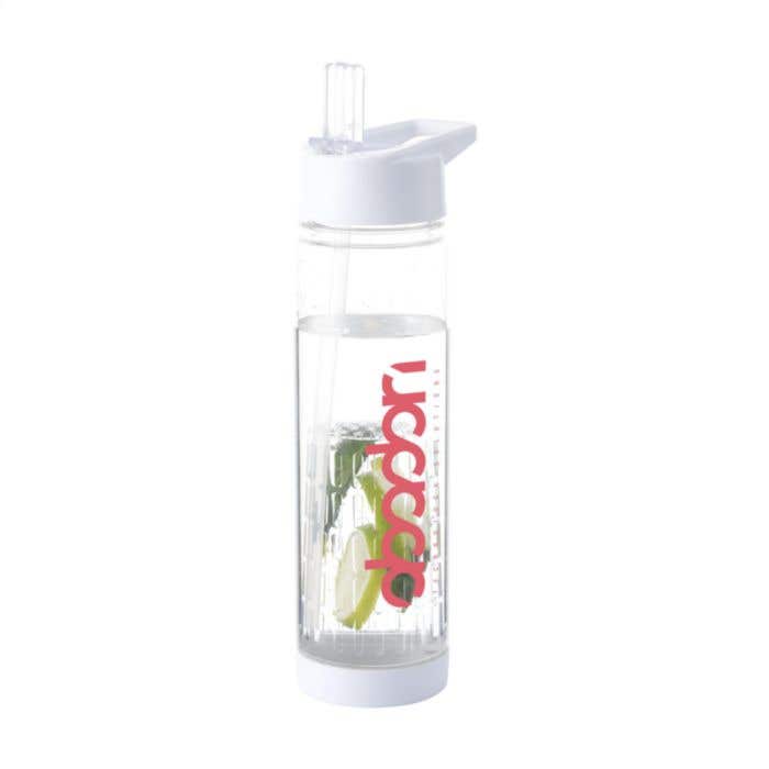 Drinkfles met infuser | 700 ml | Opklapbare drinktuit