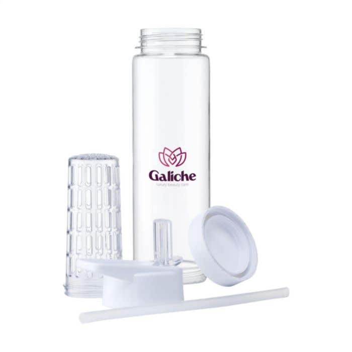 Drinkfles met infuser | 700 ml | Opklapbare drinktuit