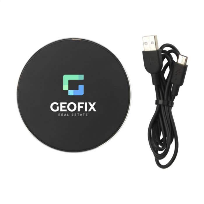 Draadloze oplader | Gerecycled aluminium | 15W | QI