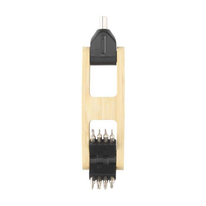 Schroefbitset | Bamboe | 9-delig | Magnetisch