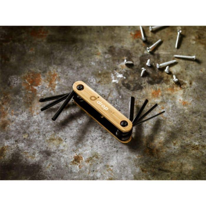 Multitool | Bamboe | 7-delig gereedschap