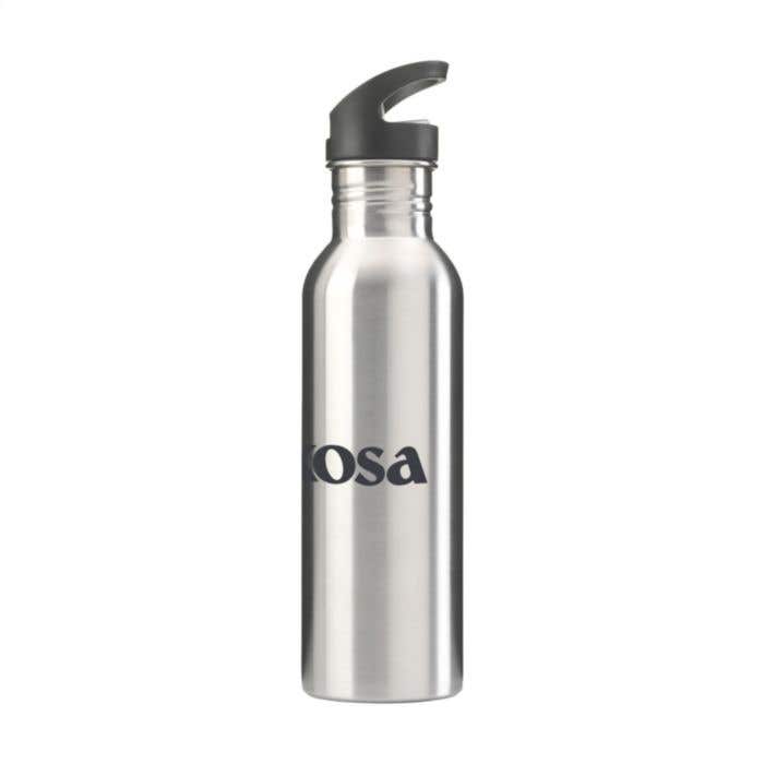 Drinkfles | Gerecycled RVS | 750 ml | Met rietje