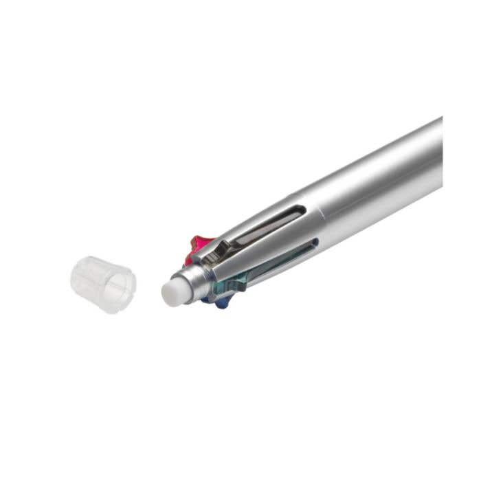 Balpen 5-in-1 | 4 kleuren en vulpotlood | Rubberen grip