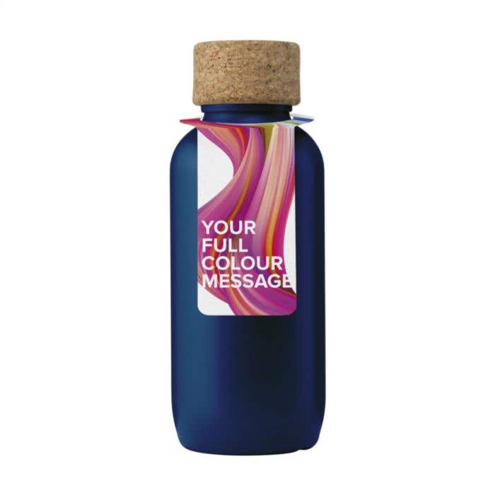 Drinkfles | 650 ml | Kurken dop | Gekleurd