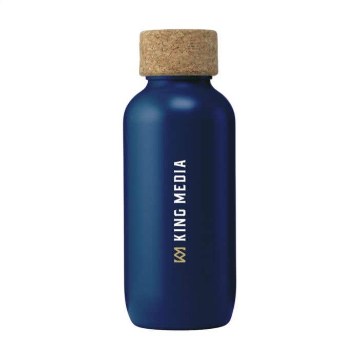 Drinkfles | 650 ml | Kurken dop | Gekleurd