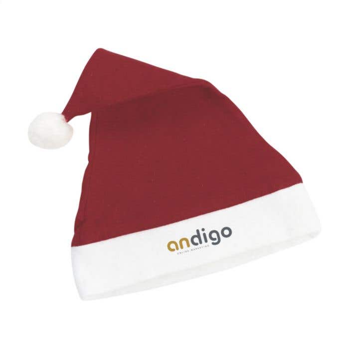Kerstmuts | Polyester | Rood met witte rand