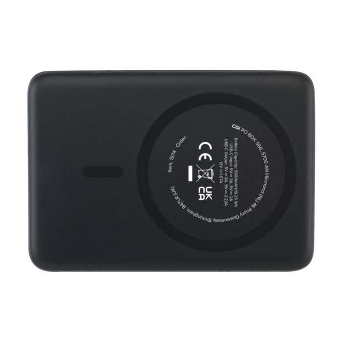 Powerbank | Gerecycled | 5000 mAh | Magnetisch draadloos