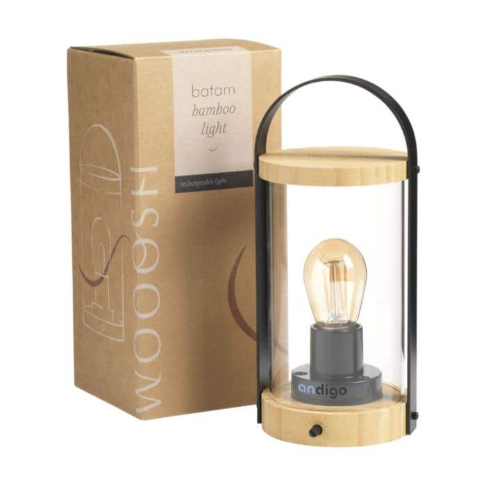 Lamp Wooosh | Bamboe | Dimbaar | Oplaadbaar