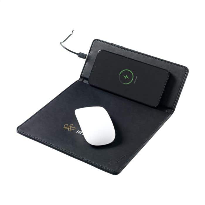 Muismat met draadloze oplader | 10W | Telefoonstandaard
