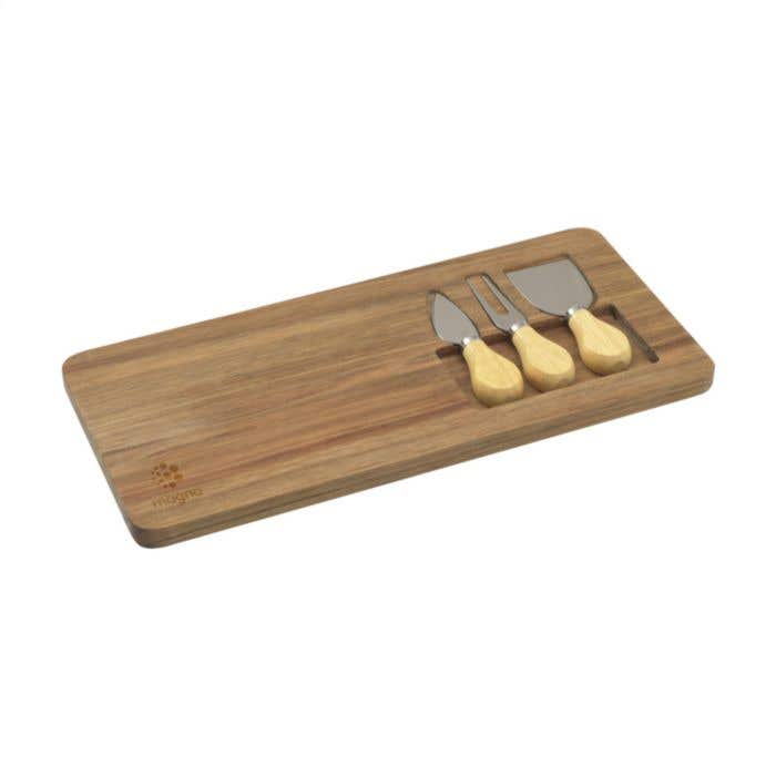 Wooosh kaasplank Queso | FSC® Acaciahout | Met bestek