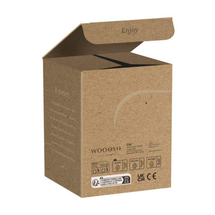 LED-kaars Wooosh | Smokey glas | Warm licht