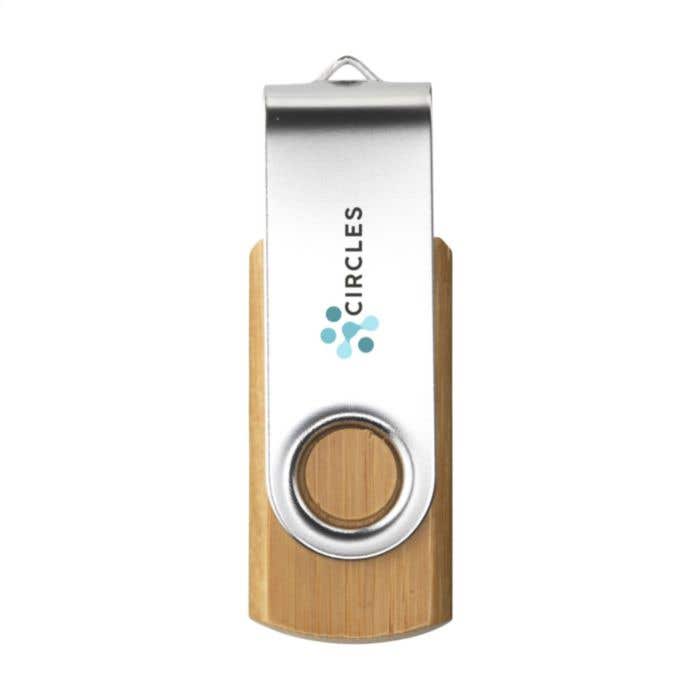 USB stick | Bamboe | 8 GB | Carbon finish