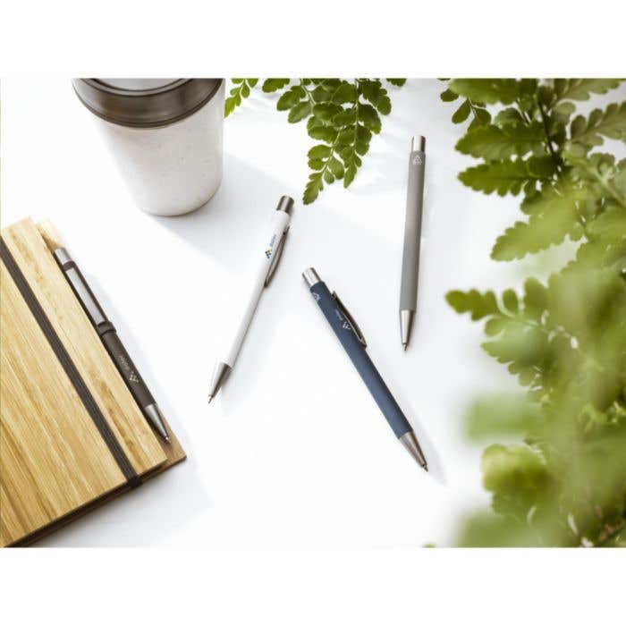 Balpen | Gerecycled aluminium | Rubber afwerking