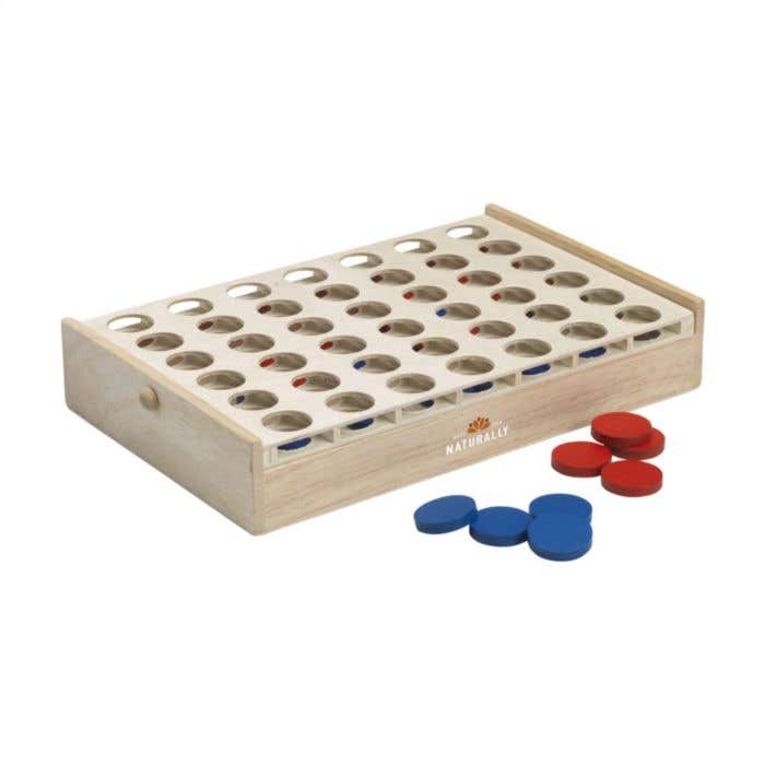 Vier op een Rij Spel | FSC® Hout | Draaibaar frame