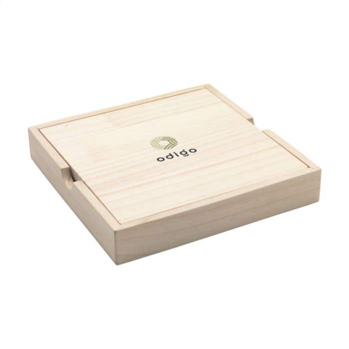 Sudokubord | Dennenhout | 81 pionnen | Met opbergvak