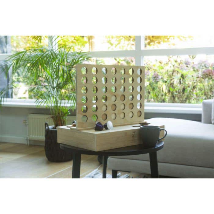 Koffiecapsule lade Rackpack | FSC® Bamboe | Met vier-op-een-rij spel