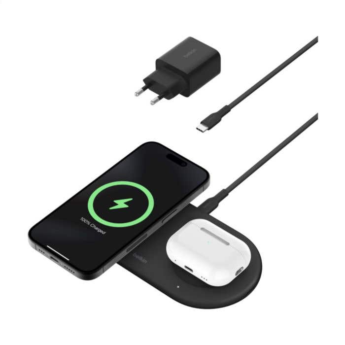 Belkin BoostCharge Pro | Qi2 Draadloze oplader | 15W | 2-in-1