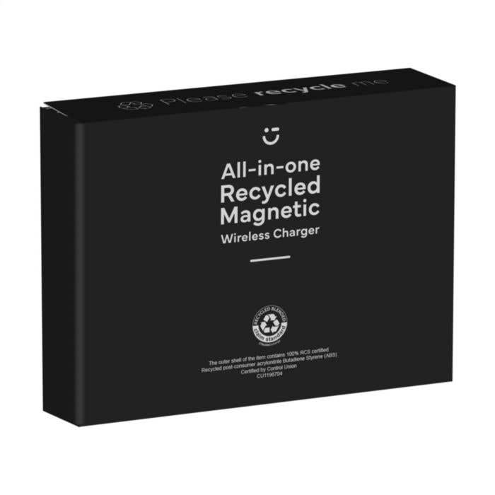 Draadloze oplader | Magnetisch | Gerecycled | 15W | 3-in-1