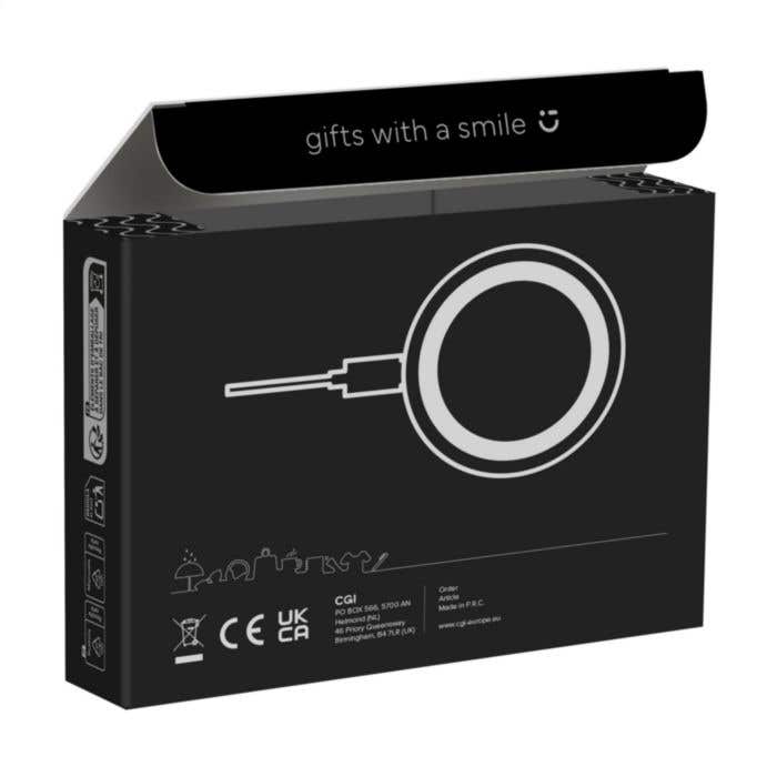 Draadloze oplader | Magnetisch | Gerecycled | 15W | 3-in-1