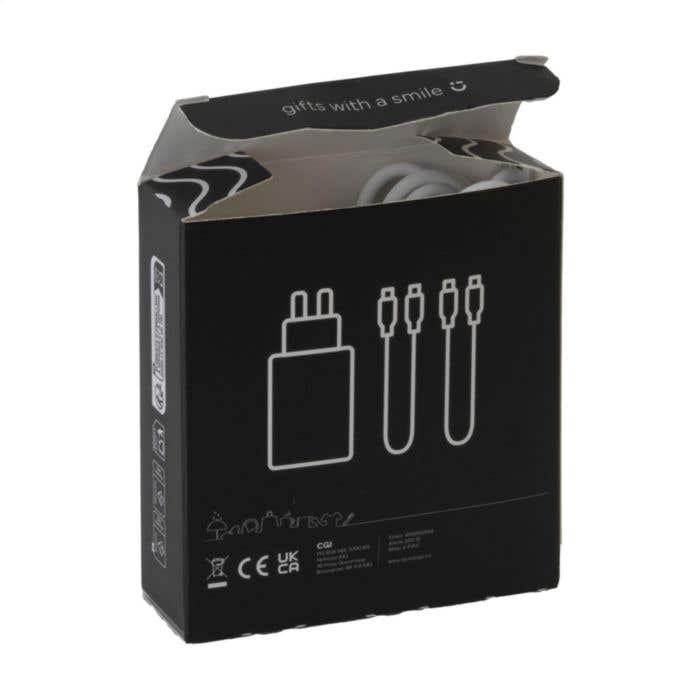 Oplaadset | Gerecycled | Type-C en Lightning | 100 cm