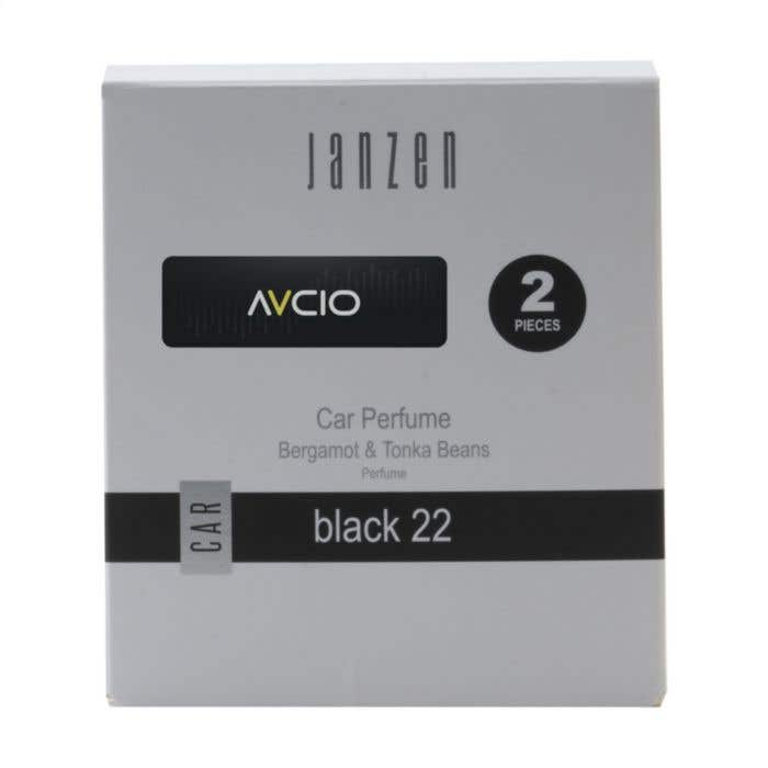 JANZEN Autoparfum Black 22 | Set van 2 stuks