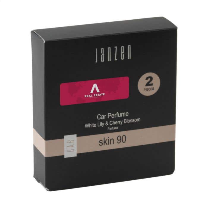 JANZEN Autoluchtverfrisser | Geur: Skin 90 | Set van 2