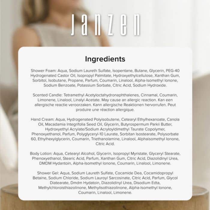 Janzen Giftset Black 22 | 5-delig | Verzorging & geurkaars