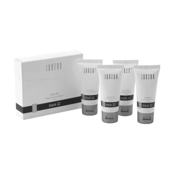 JANZEN Travel Set Black 22 | 4 x 40 ml | Verzorgingsproducten