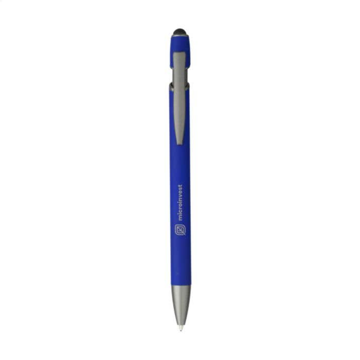 Stylus balpen | Gerecycled aluminium | Rubber afwerking