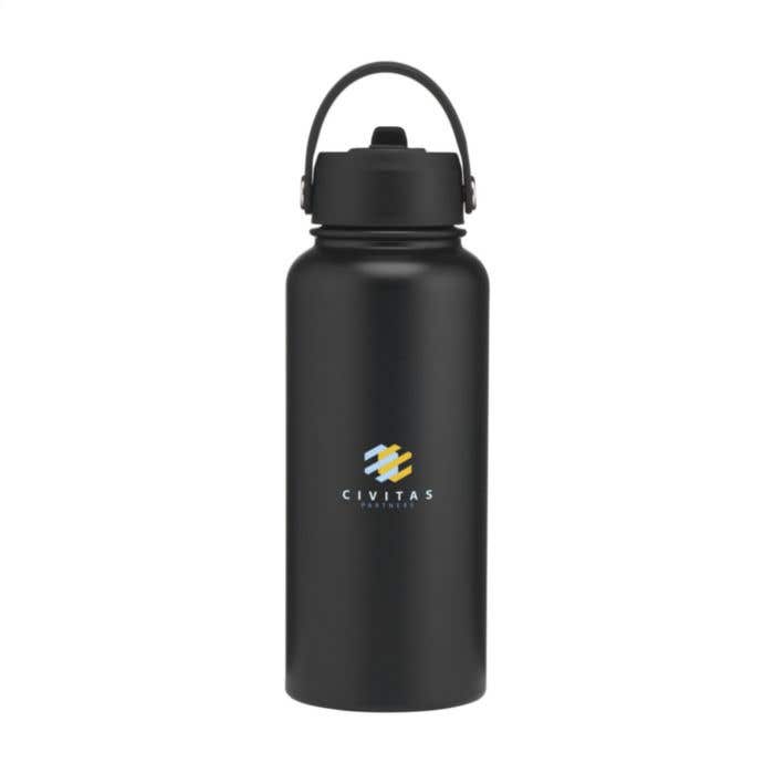 Thermosfles Eddy | RVS | 900 ml | Inklapbaar rietje