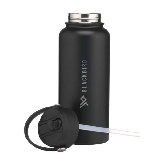 Thermosfles Eddy | RVS | 900 ml | Inklapbaar rietje