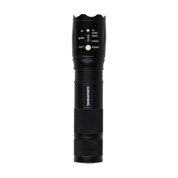Grundig Zaklamp | Aluminium | 80 lumen | Zoomfunctie