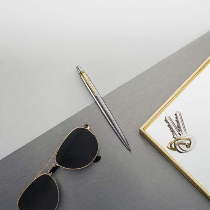 Parker balpen Jotter | Gerecycled RVS | Matte afwerking