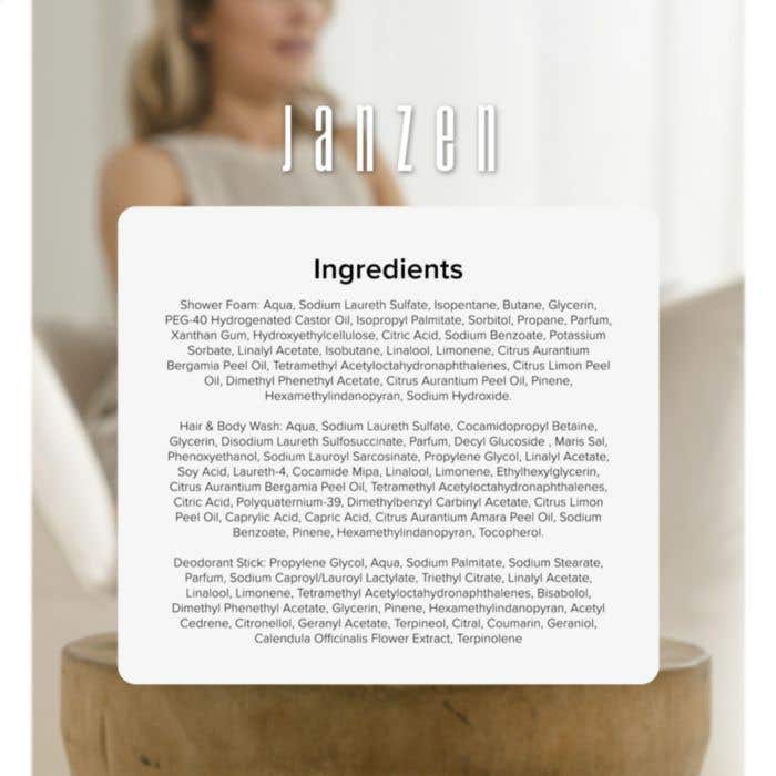 JANZEN | Verzorgingsset | 3-delig | Bergamot & Cederhout