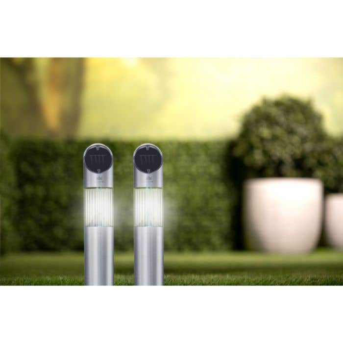Grundig Solar LED-lamp | RVS | 2 LED's